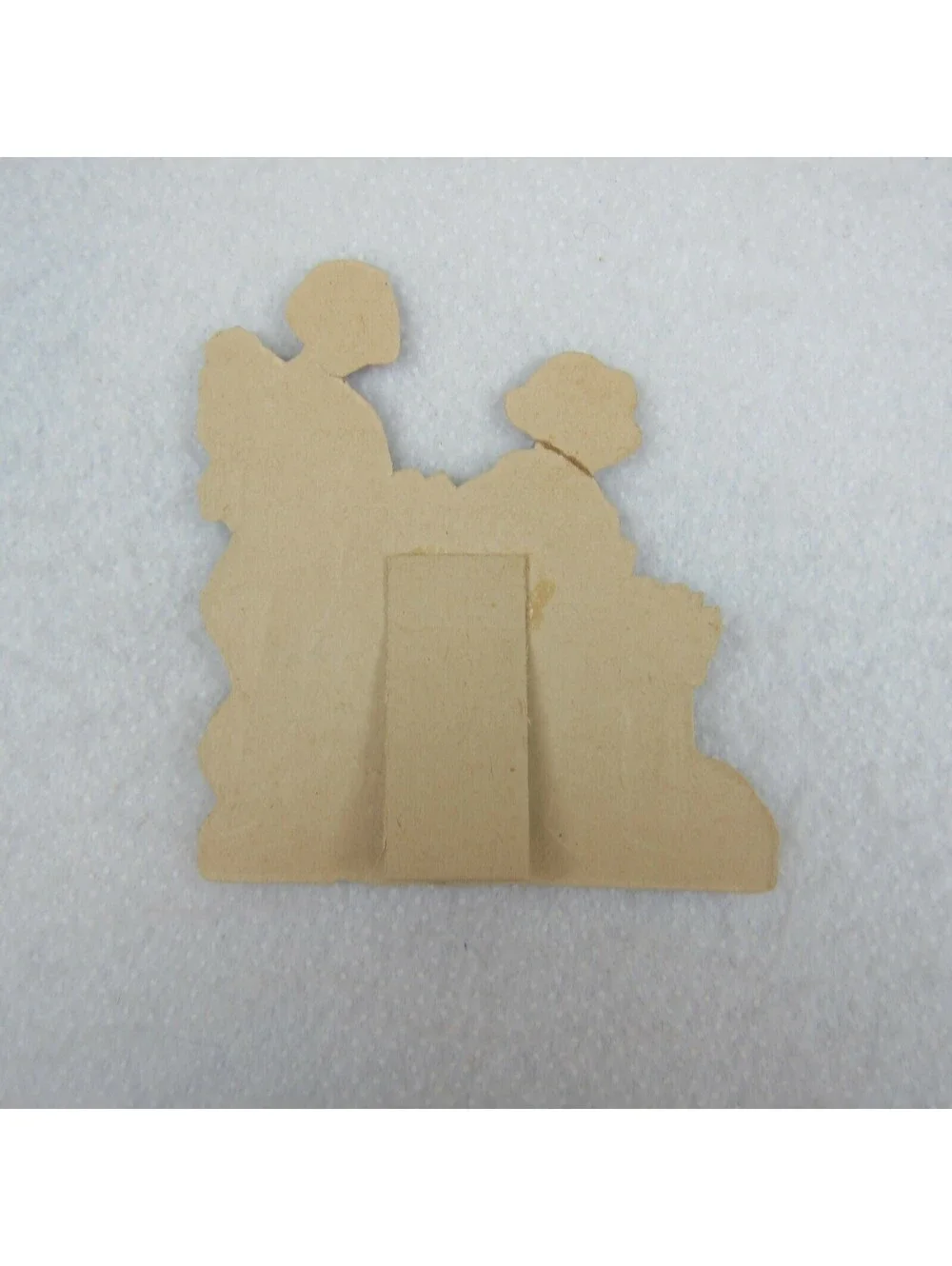 Vintage Valentine Die Cut Stand Up Boy & Girl on Bench Heart 1920s-30s Germany